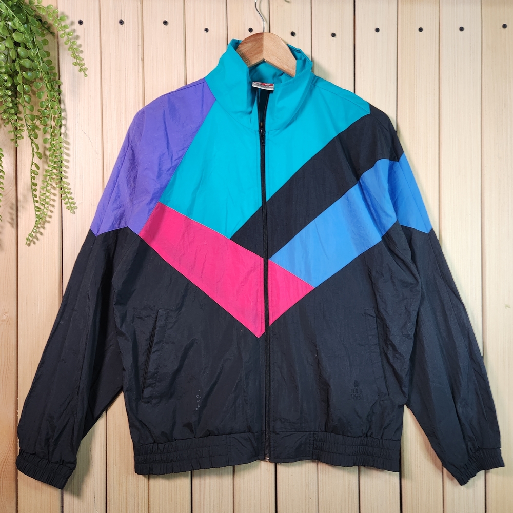 VunaJCPenney Windbreaker Teal Olympic Windbreaker